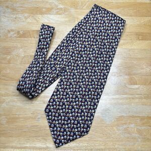 Vintage Mickey & Co Balancine Inc The Tie Works Donald Duck Faces Silk Tie 58”